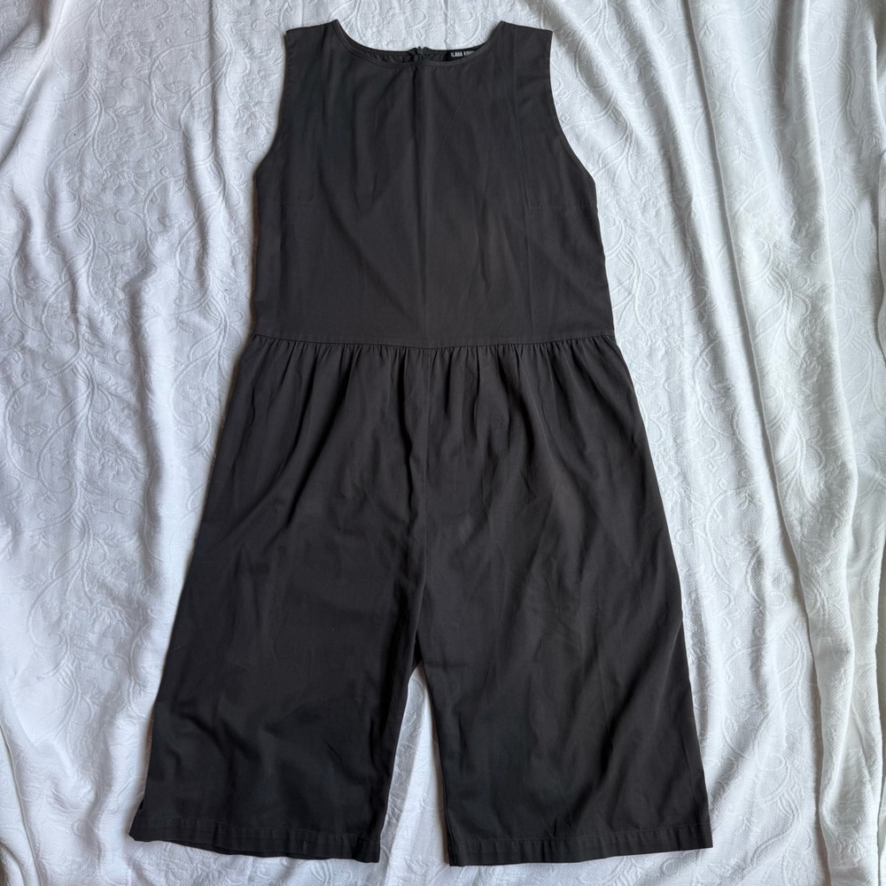 Ilana Kohn Dark Charcoal Scoop-Neck Jumpsuit